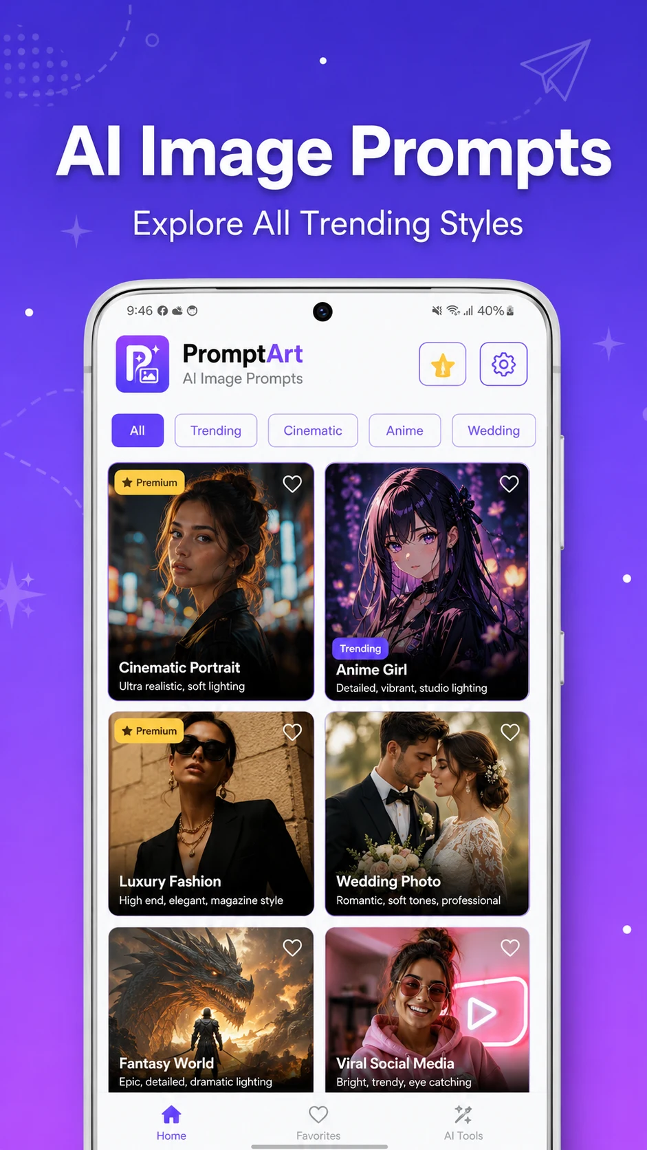 PromptArt – AI Image Prompts screenshot